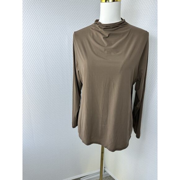 SKIMS SOFT SMOOTHING TURTLENECK Layering TOP Light Brown 4x 26/28 - Picture 1 of 6